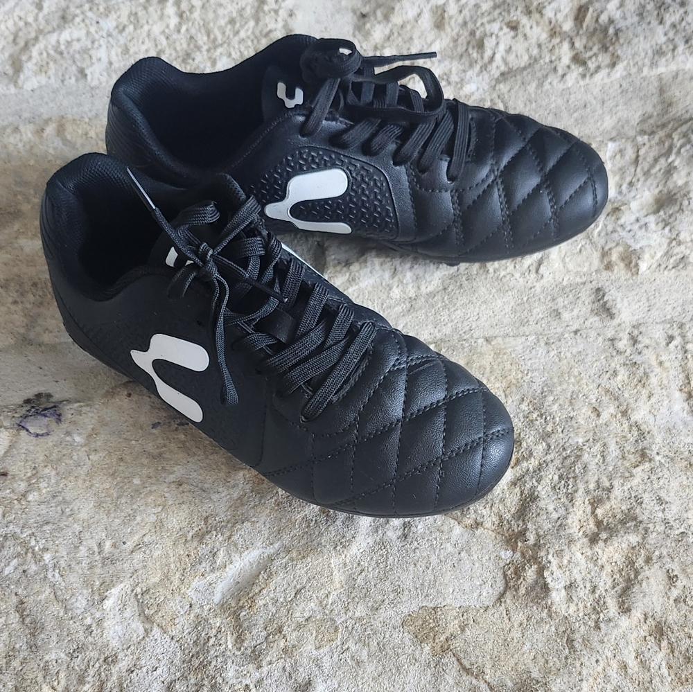 Charly Kids Legendario YT FG Firm Ground Soccer Cleats White/Black